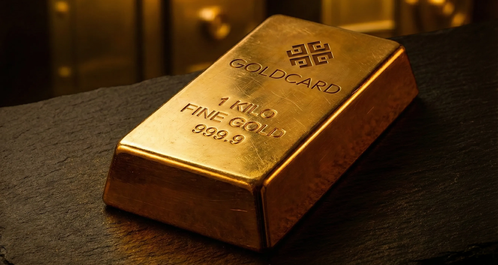 1 Kilo Feingold 999,9 – GOLDCARD Barren